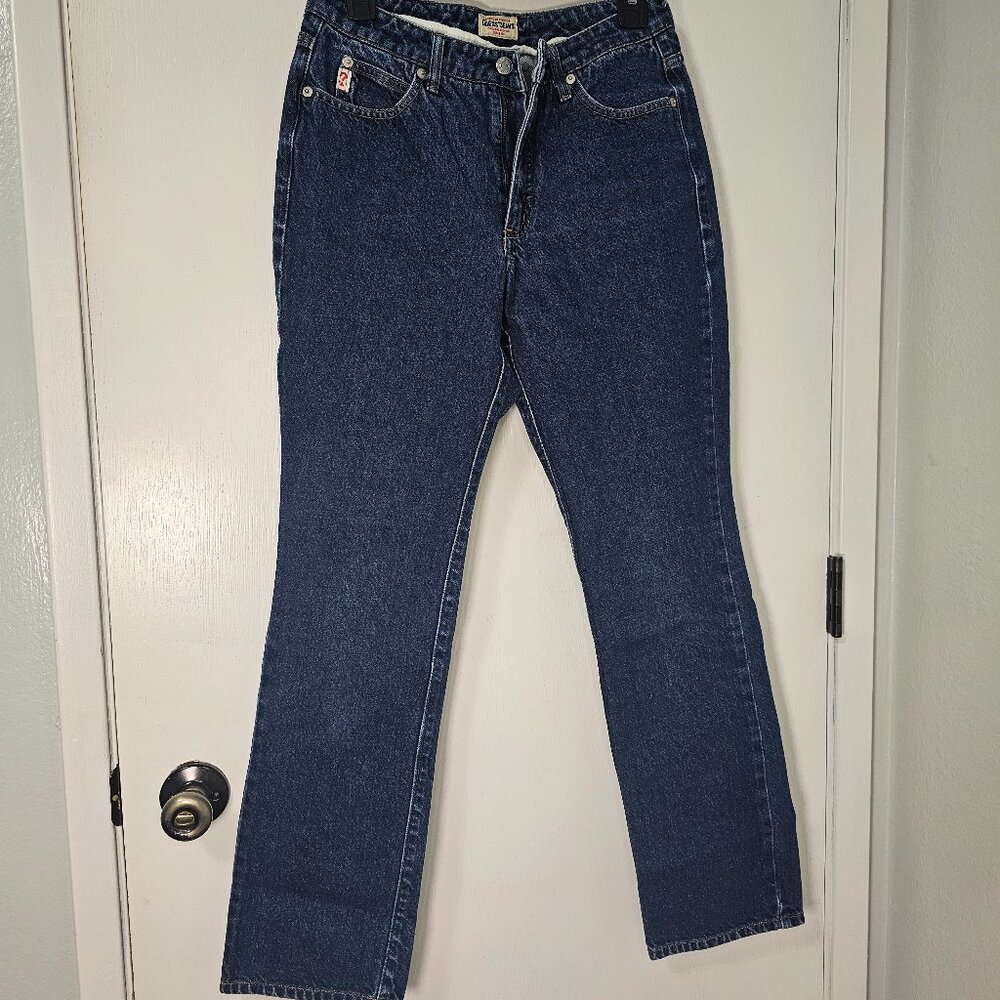 Vintage Guess Jeans American Tradition - Dark Wash High Rise Straight - Size 29 - Picture 3 of 8